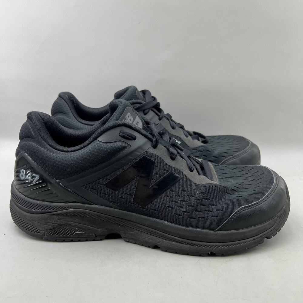 New Balance 847v4 Walking Shoes Men Size 9.5 D Black Mesh Comfort Low Sneakers